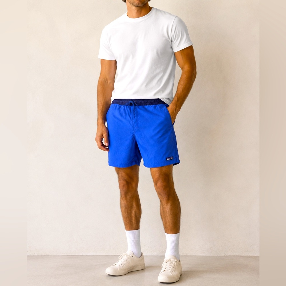 Patagonia Men’s Baggies Lights 6” Shorts XXL Aquatic Blue NWT